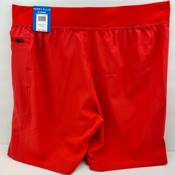 PERRY ELLIS SPORT SHORTS, RED, LARGE, WICKING STRECH FABRIC - Picture 6 of 16